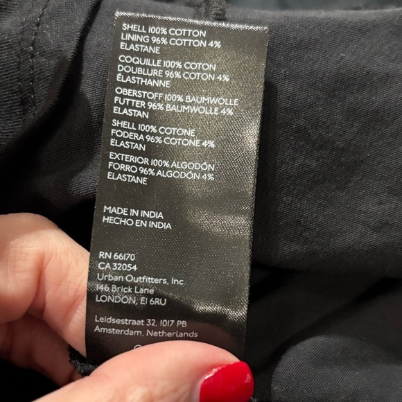 Anthropologie Women's Size Medium Black Strapless Keyhole Back Swing Crop NWT - Picture 5 of 5